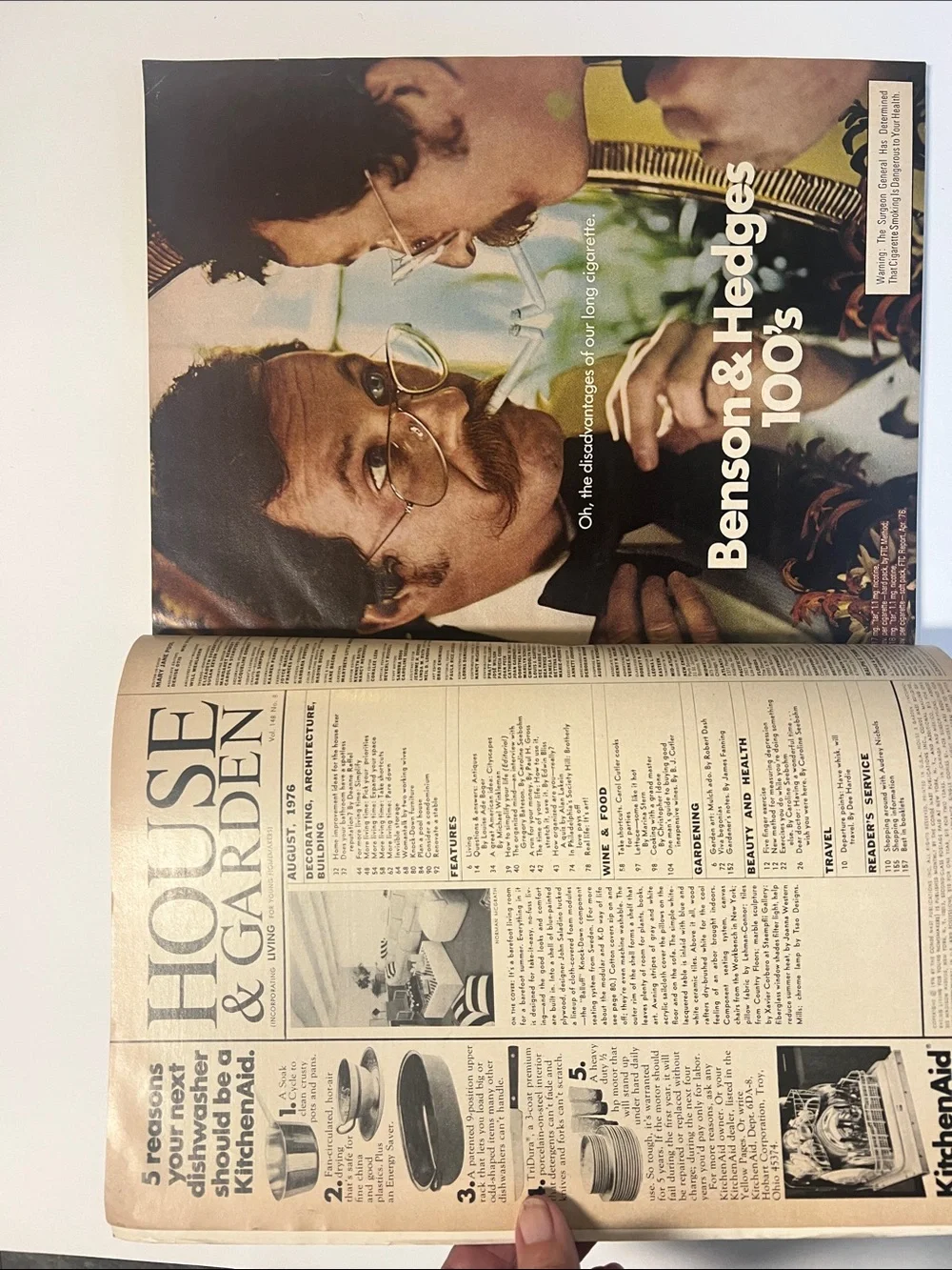 1976 Vintage House & Garden decorating magazine August 1976